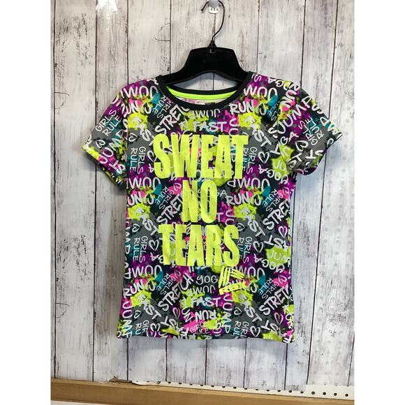 RBX Other - RBX Girls Performance Sweat No Tears Black Shirt Multi-Color Size L (14/16)